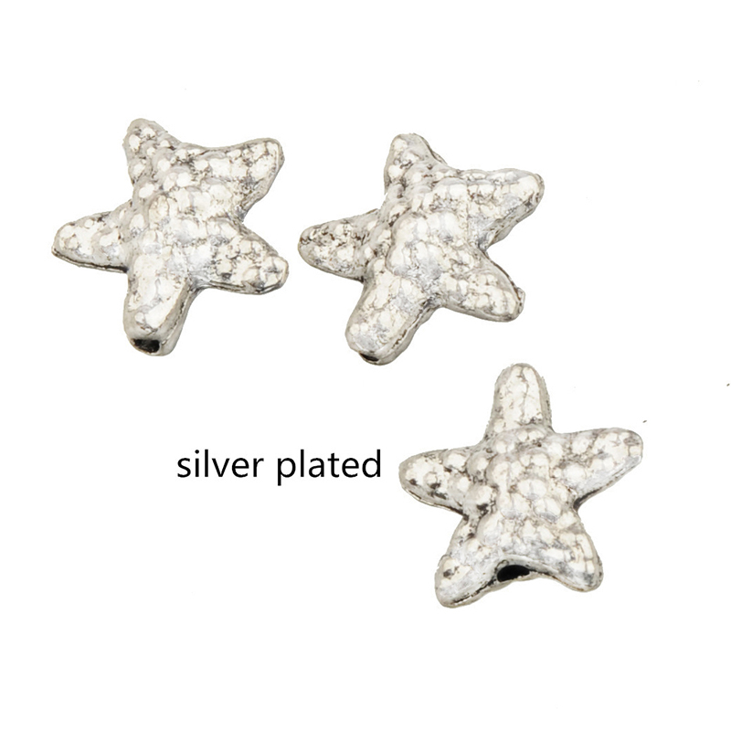 Jewelry Making Silver - 40pcs Starfish Beads For Jewelry Making