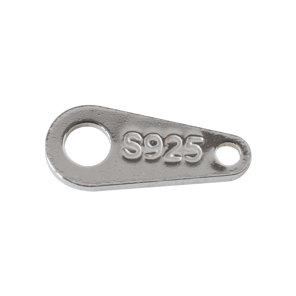 Jewelry Making Silver - Sterling Silver Small Chain Tab End