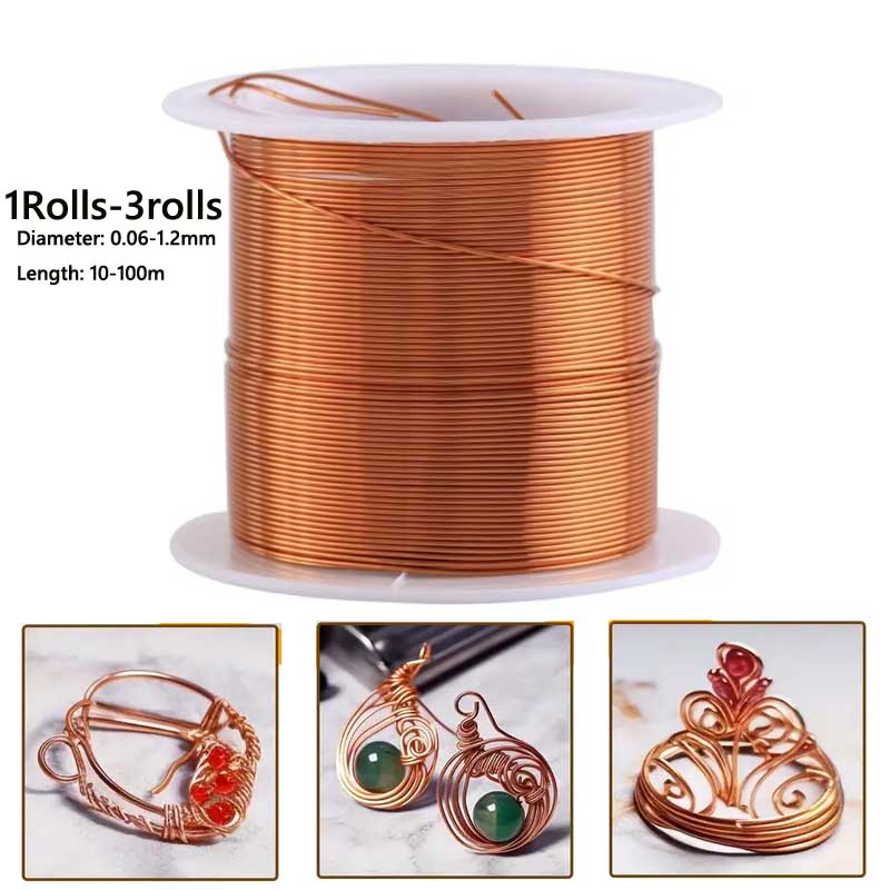 Jewelry Making Essentials - 1-3Roll Soft Copper Wire for Electroculture