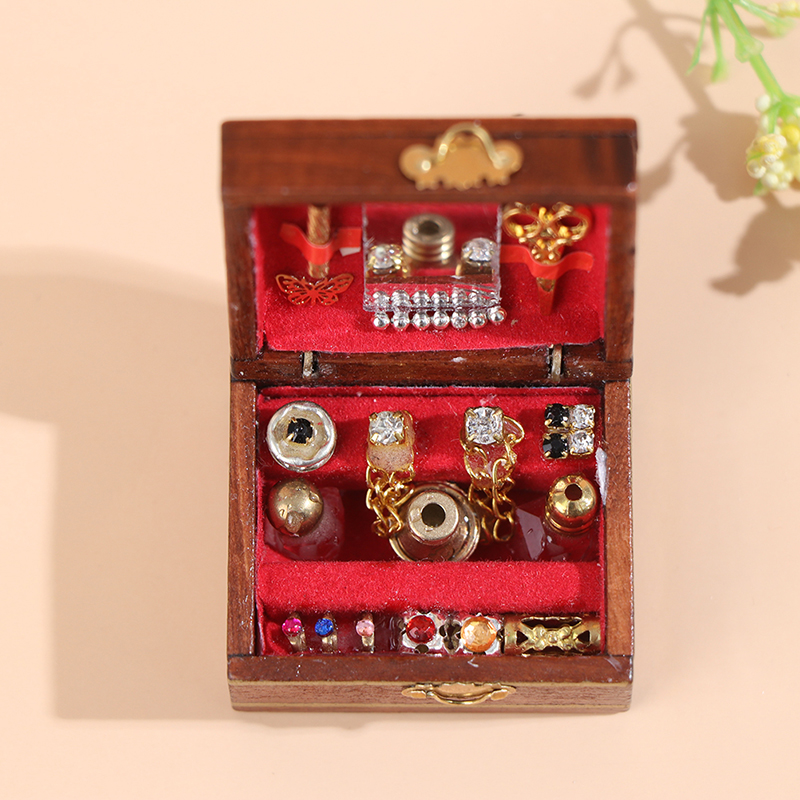 Jewelry Making For Kids - 1pc Mini Jewelry Box Model Dollhouse