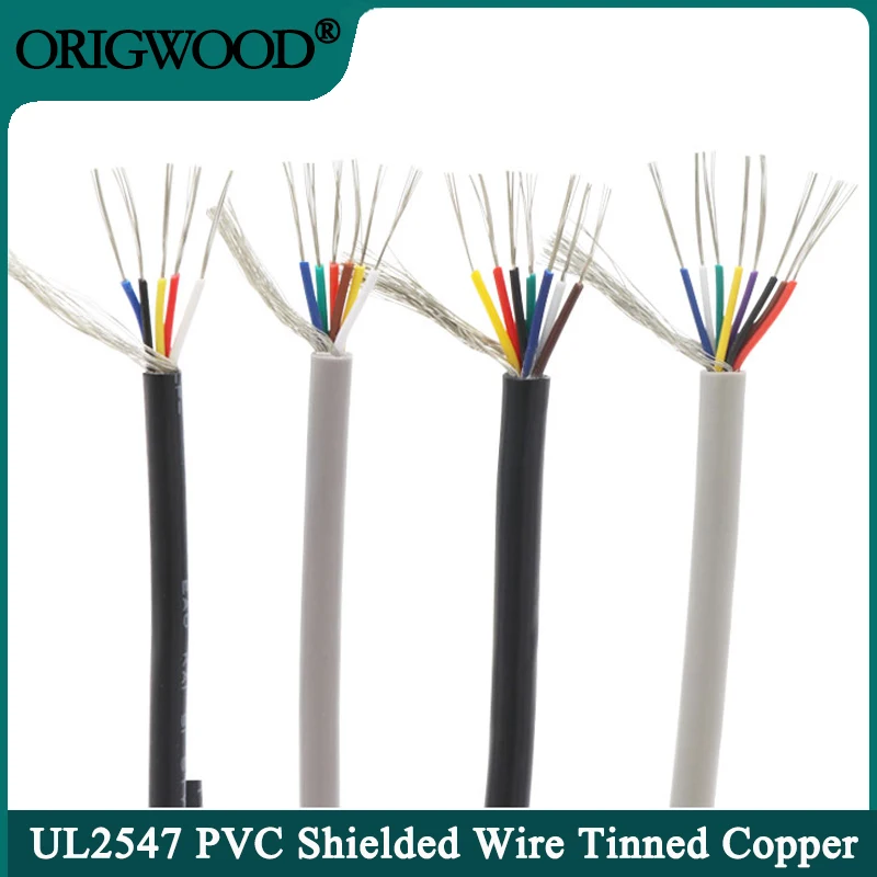 Wire 22 Gauge Copper - 5/10m UL2547 Shielded Wire 30 28
