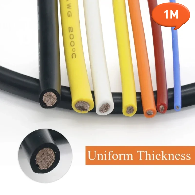 Wire 22 Gauge Copper - 1M Heat-resistant Cable 30 28 26