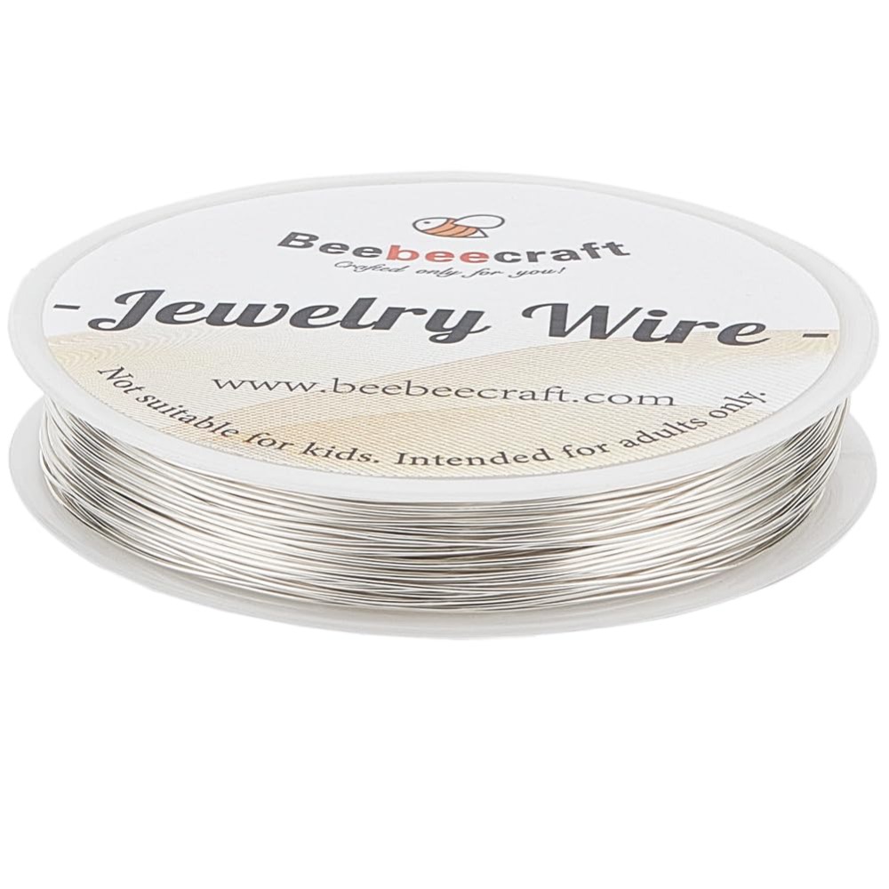 Wire 22 Gauge Copper - 98.43 Feet Silver Jewelry Wire 22