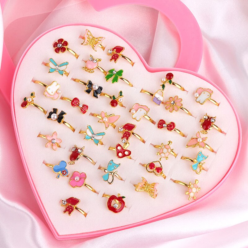 Jewelry Making For Kids - Cute Adjustable Rings for Children Girls