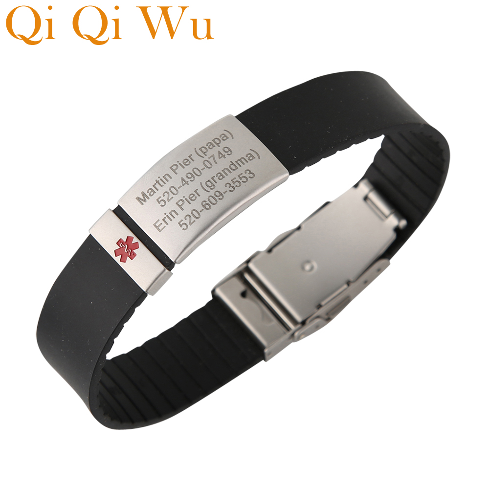Jewelry Making For Adults - Personalize Engraved Medical Sign Wristband for