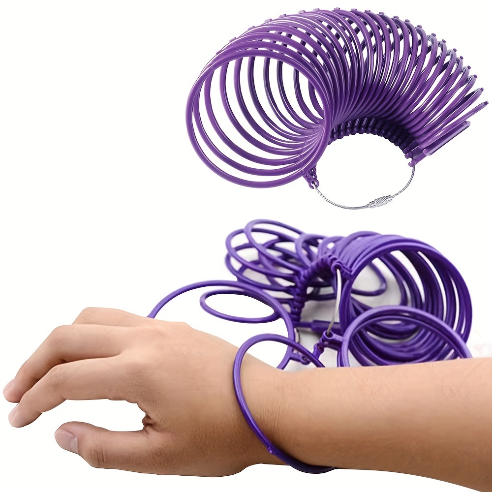Jewelry Making Ring Tool - 1pc Purple Plastic HK Bracelet Sizer