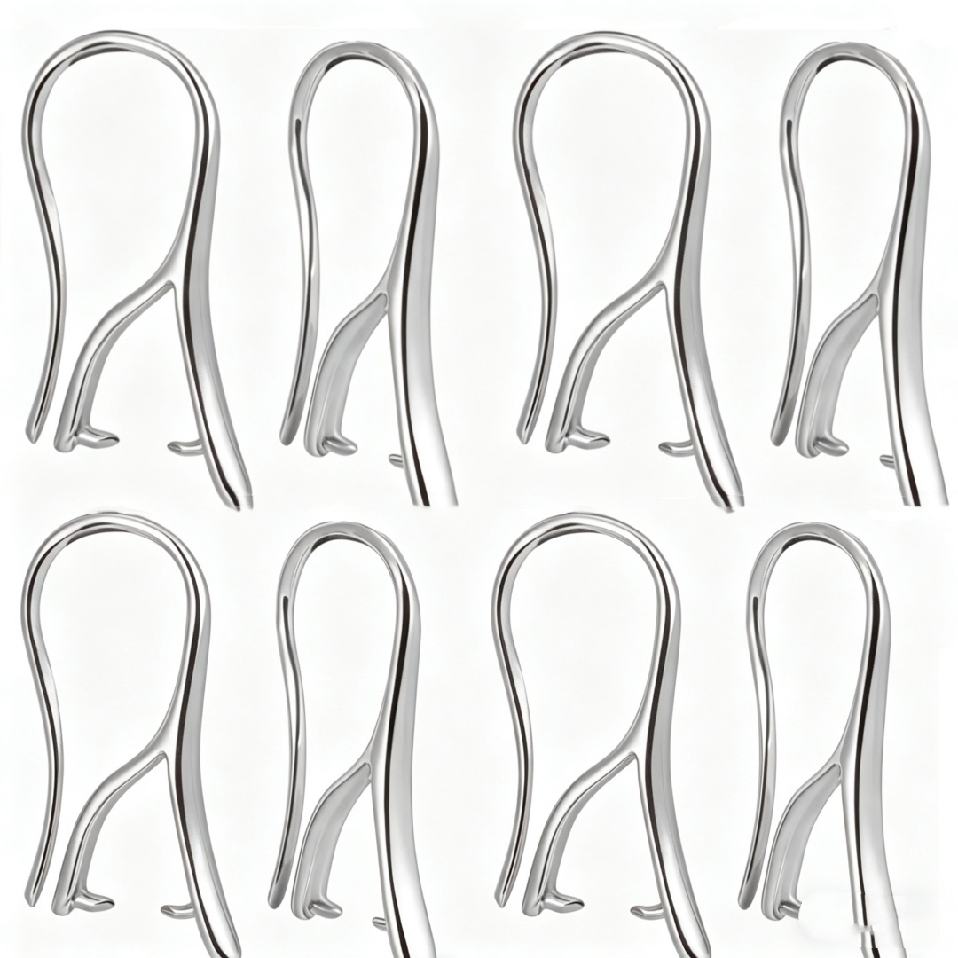10/30Pcs White with Pinch Bail - Jewelry Making Essentials recension och pris