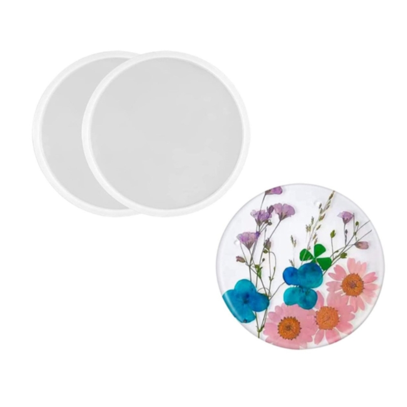 Round Coaster Resin Mould Disc - Jewelry Making Table recension och pris