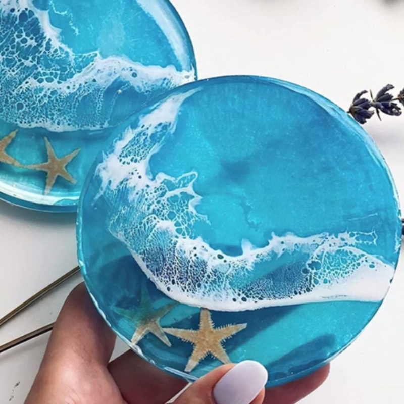 Round Coaster Resin Mould Disc - Jewelry Making Table recension och pris