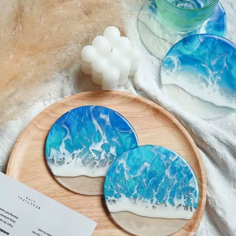 Round Coaster Resin Mould Disc - Jewelry Making Table recension och pris