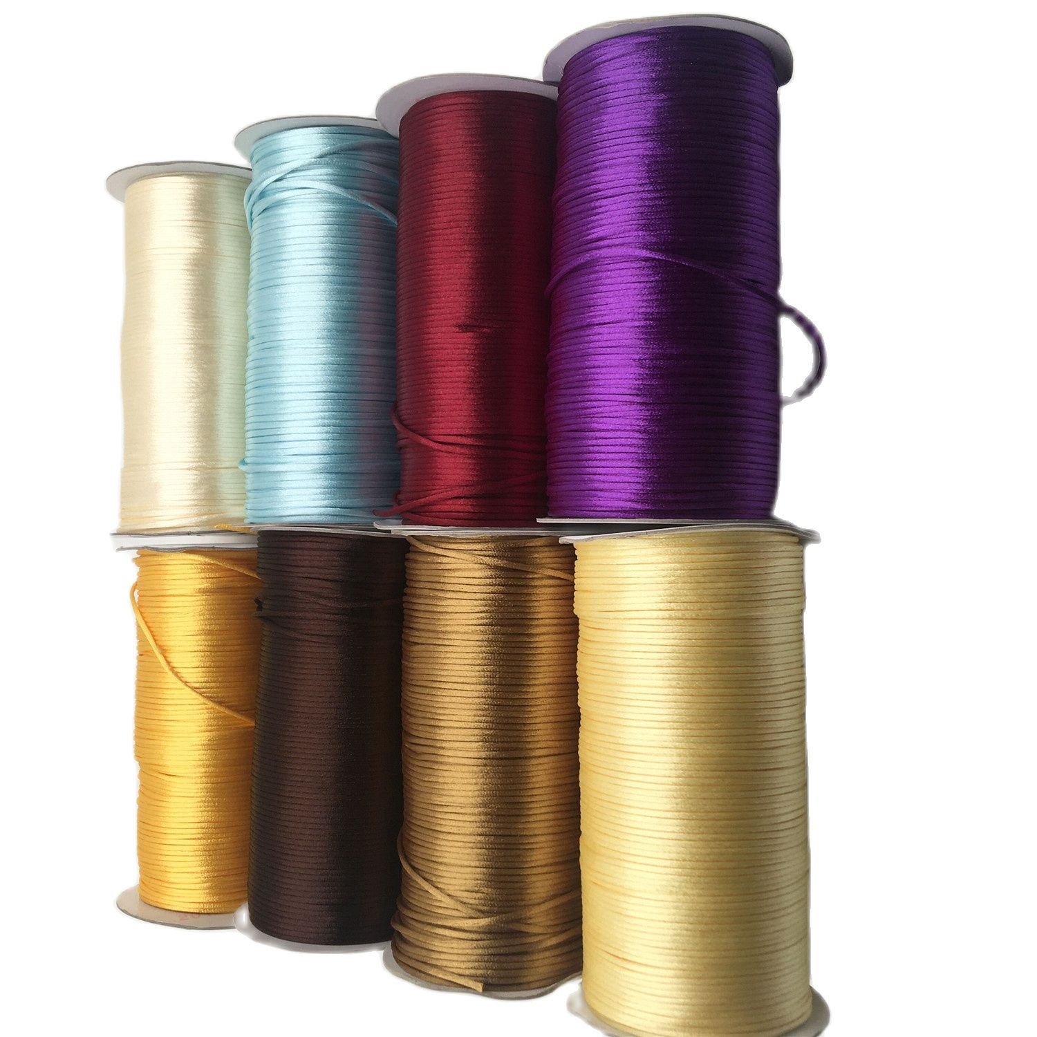 2mm Braided Macrame Silk Macra - Knotting Cord Silk recension och pris