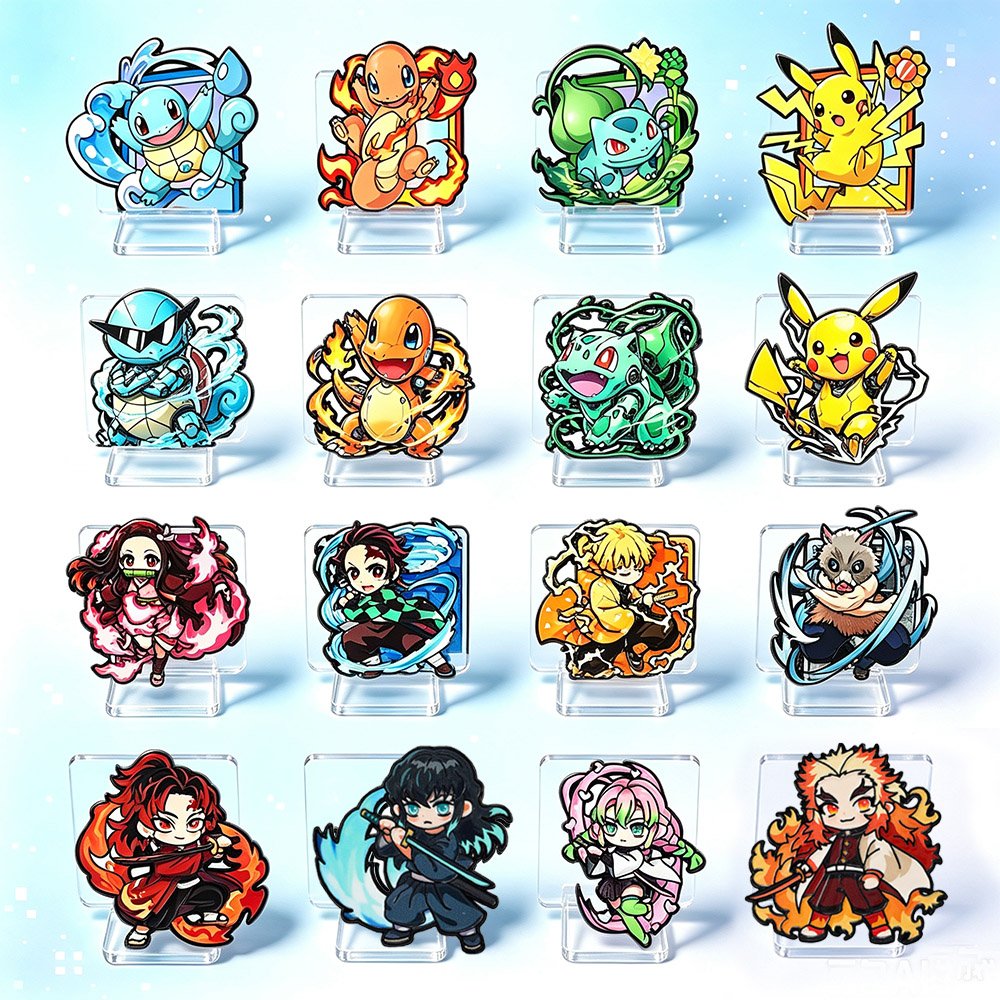 8Pcs Anime Pokemon & Demon Sla - Jewelry Making Ideas recension och pris