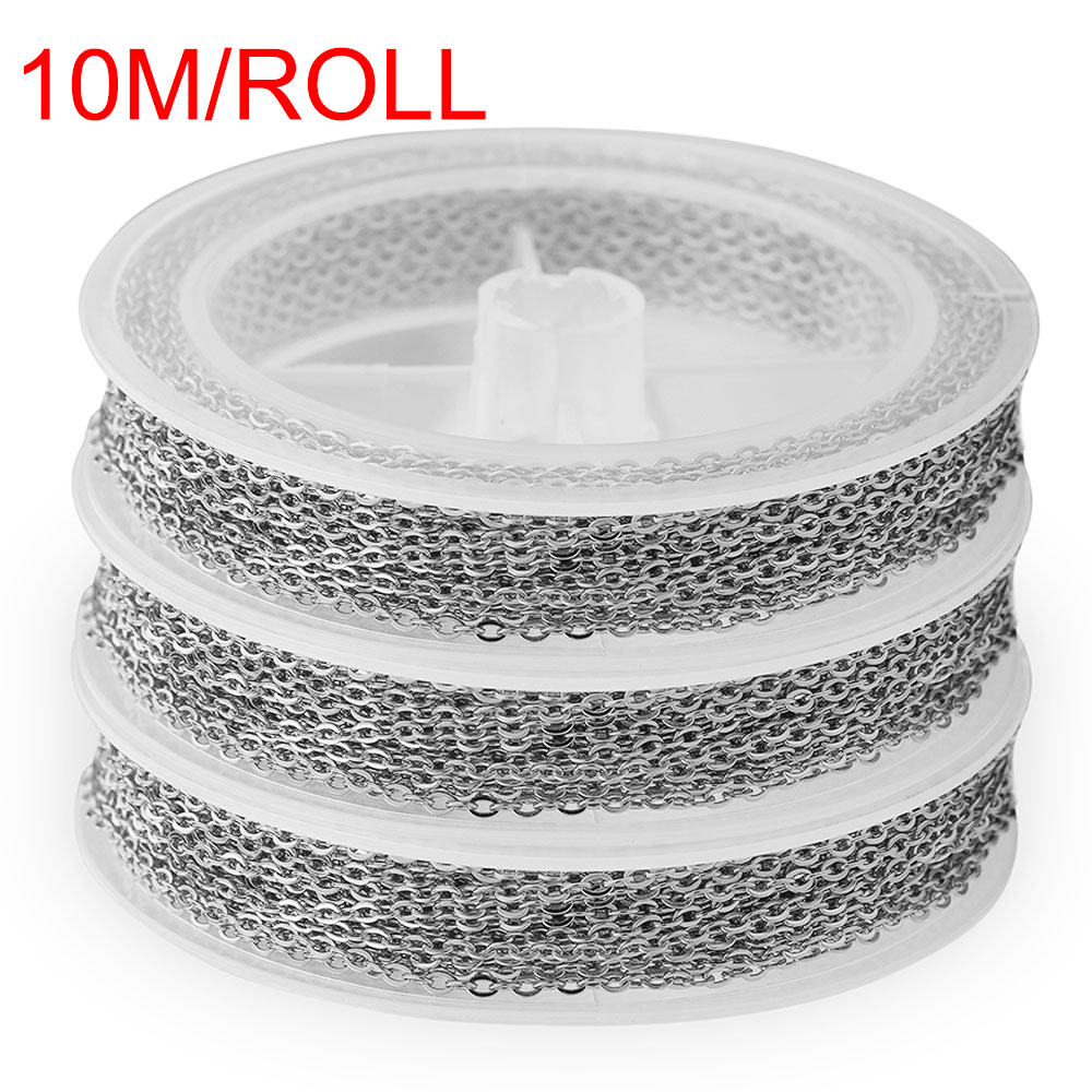 10m/roll No Fade Stainless Ste - Chain Roll Cable recension och pris