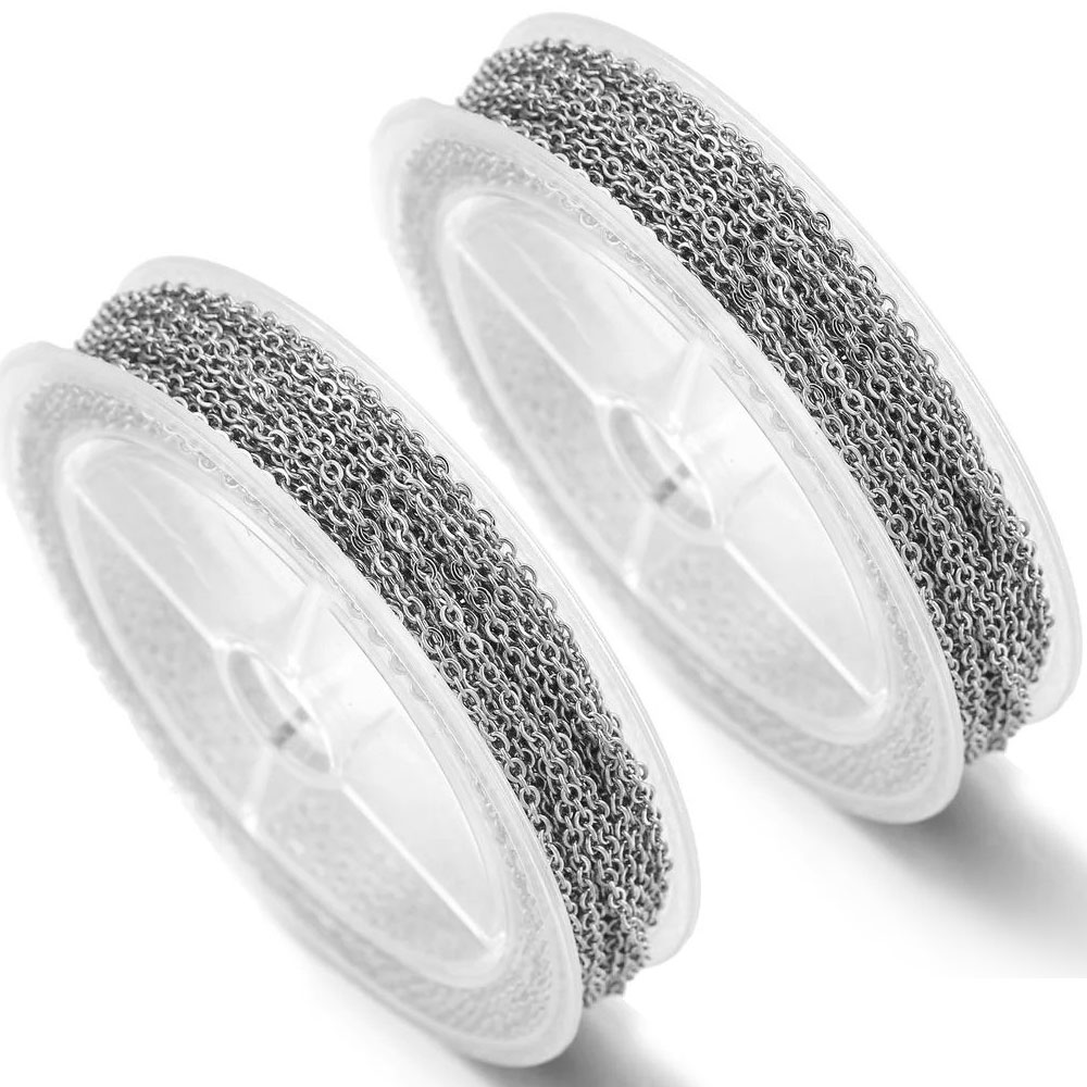 10m/roll No Fade Stainless Ste - Chain Roll Cable recension och pris
