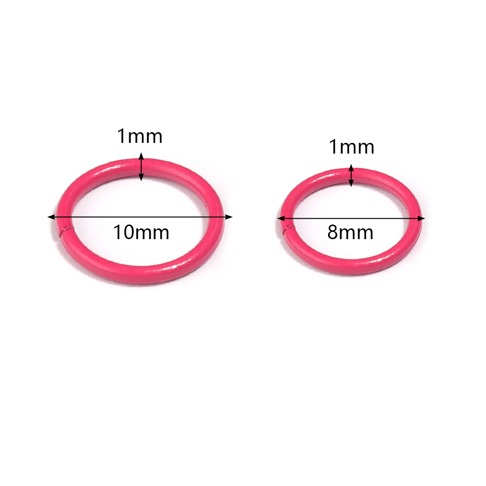 50pcs 8/10mm Iron Split Ring O - Jewelry Making Jump Rings recension och pris