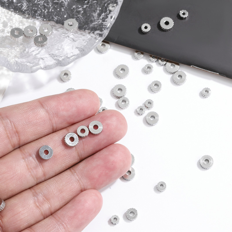 30Pcs Stainless Steel Textured - Jewelry Making Silver recension och pris