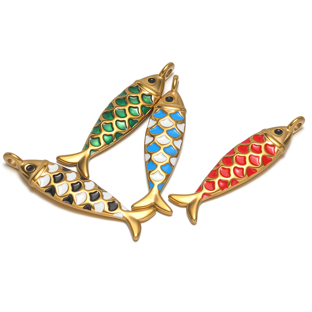 4pcs Stainless Steel Enamel So - Jewelry Making For Kids recension och pris