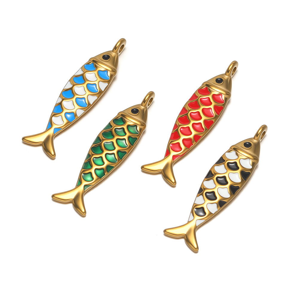 4pcs Stainless Steel Enamel So - Jewelry Making For Kids recension och pris