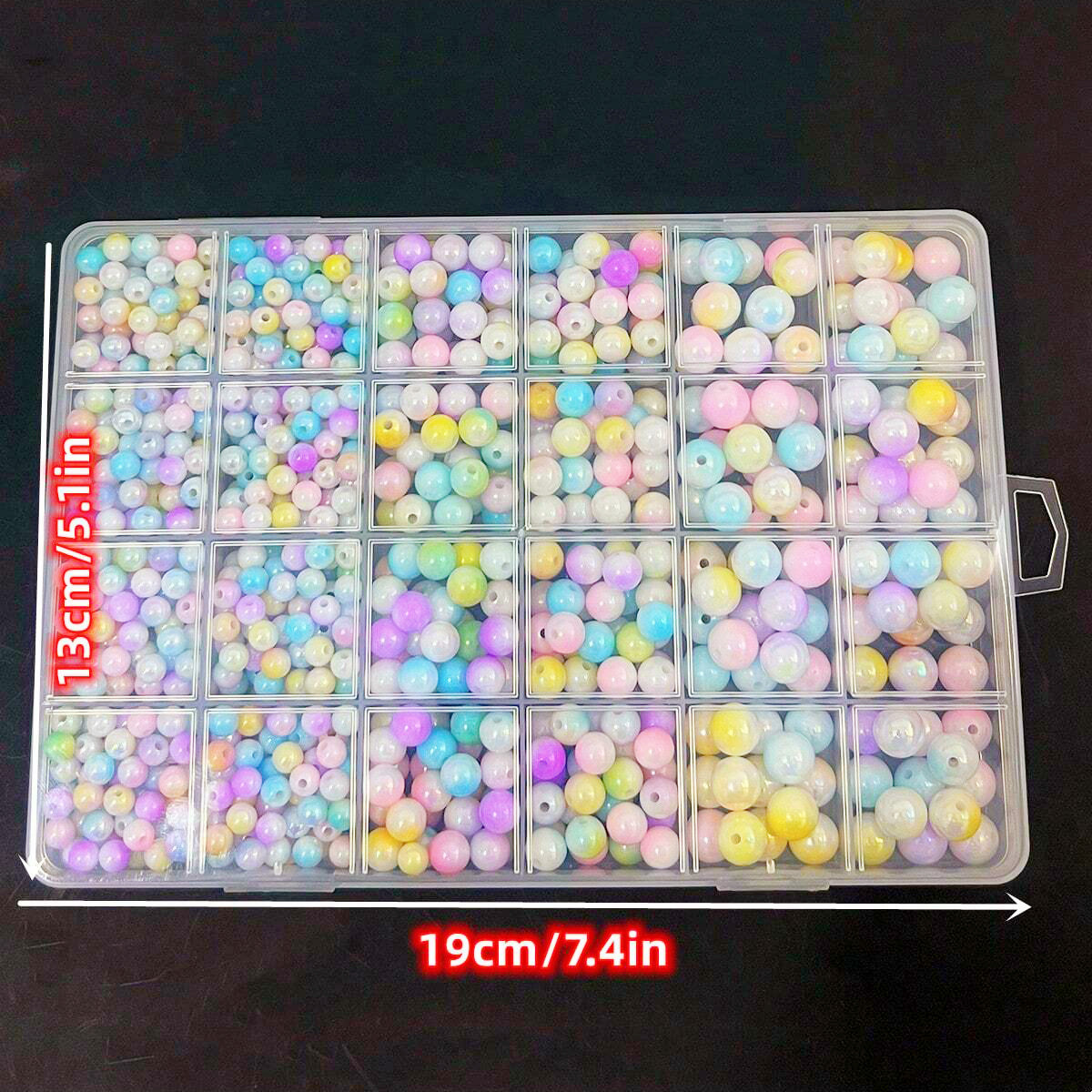 800pcs/24 grid set box 6mm/8mm - Jewelry Making For Couples recension och pris