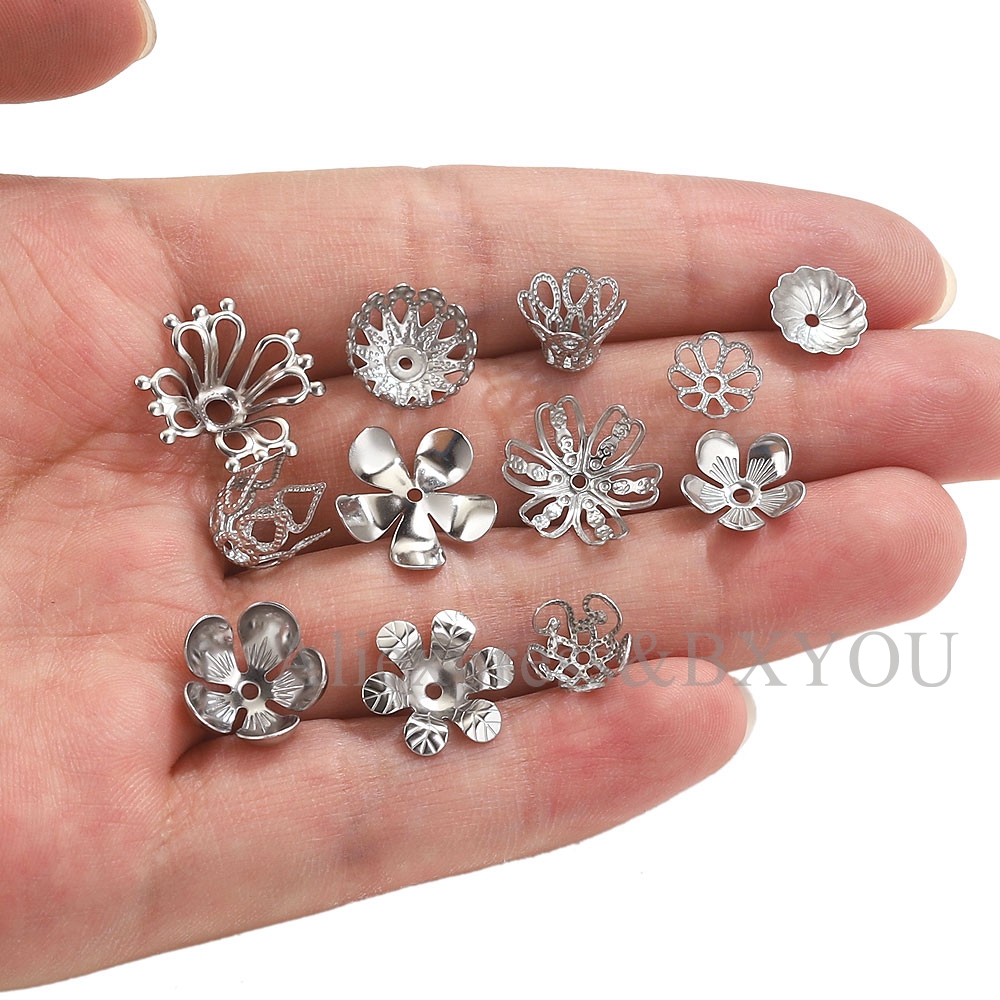 100pcs Stainless Steel Beads C - Jewelry Making Ideas recension och pris