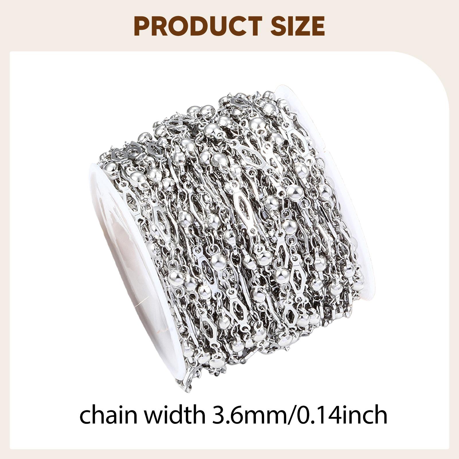 DIY Jewelry Making Chain Ball  - Chain Roll Cable recension och pris