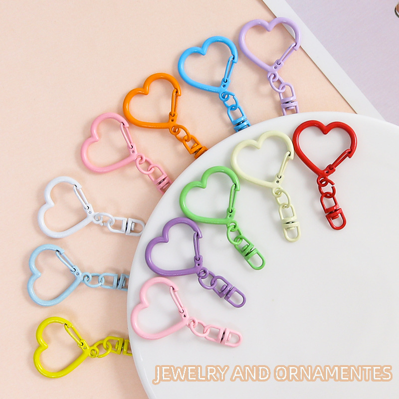10Pcs Colorful Zinc Alloy Hear - Jewelry Making Jump Rings recension och pris