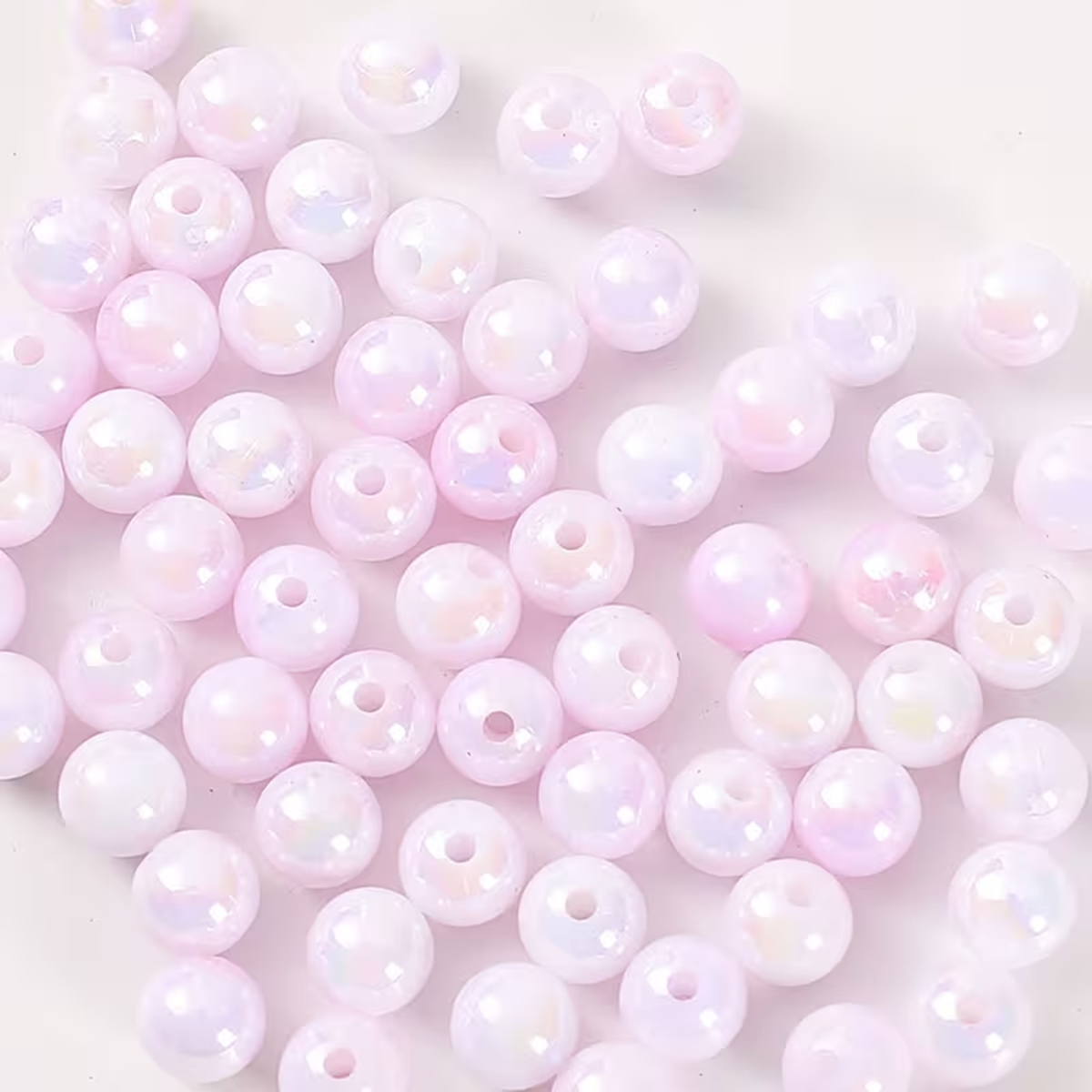 8mm 100pcs Pink Cute And Beaut - Jewelry Making For Couples recension och pris