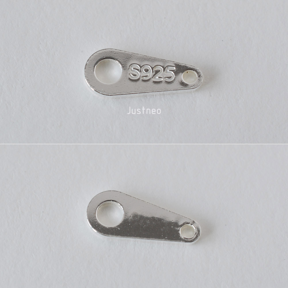 Sterling Silver Small Chain Ta - Jewelry Making Silver recension och pris