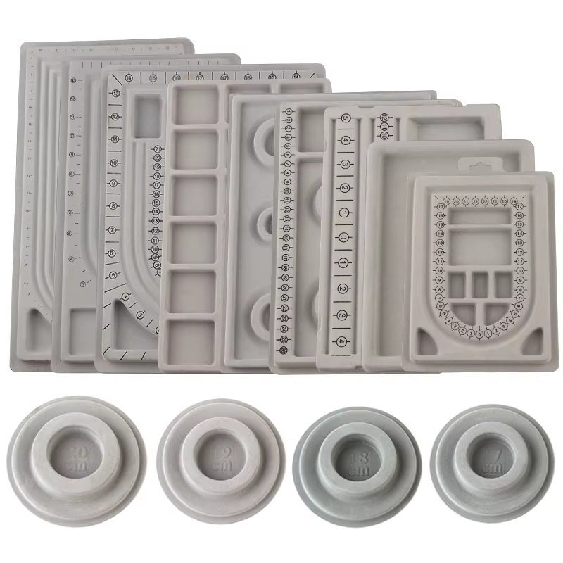 1PC Grey Flocked Bead Board Br - Jewelry Making Table recension och pris