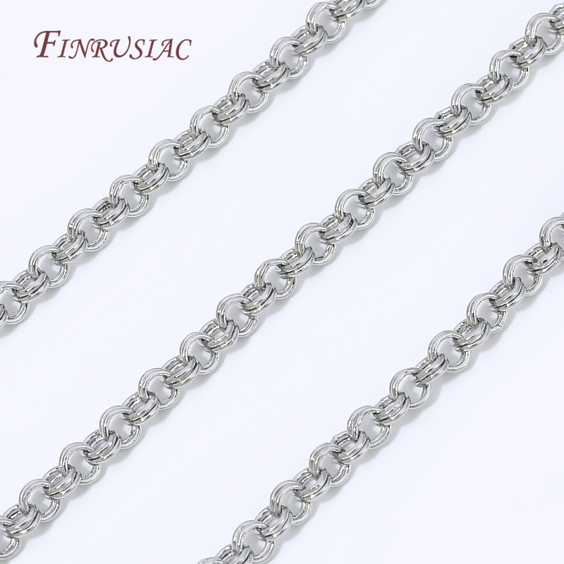 18K Gold Plated Brass O Link C - Chain Roll Cable recension och pris