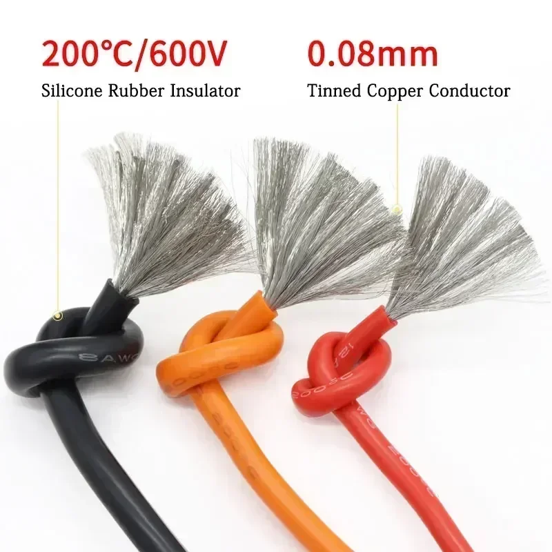 1M/5M Ultra Soft Silicone Wire - Wire 22 Gauge Copper recension och pris