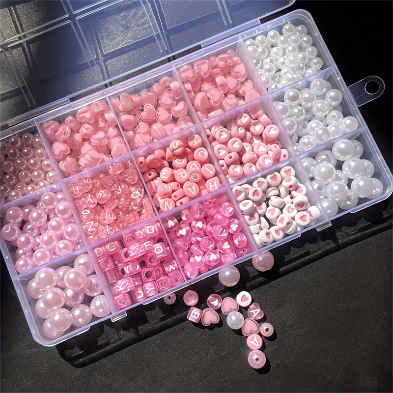 10-Piece Pink Alphabet Box, Ac - Jewelry Making Degree recension och pris