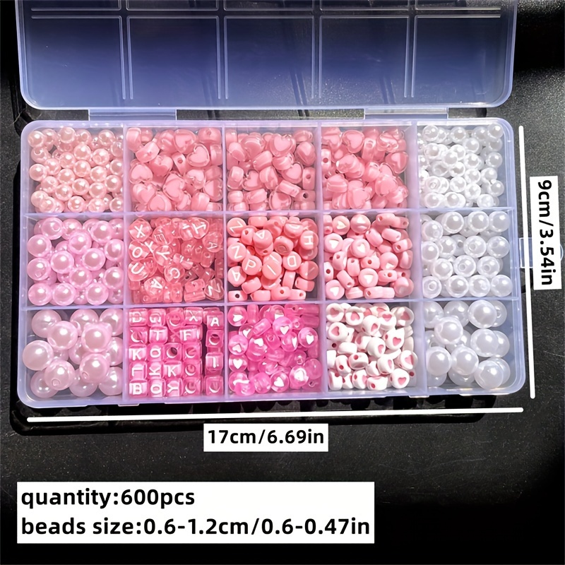 10-Piece Pink Alphabet Box, Ac - Jewelry Making Degree recension och pris