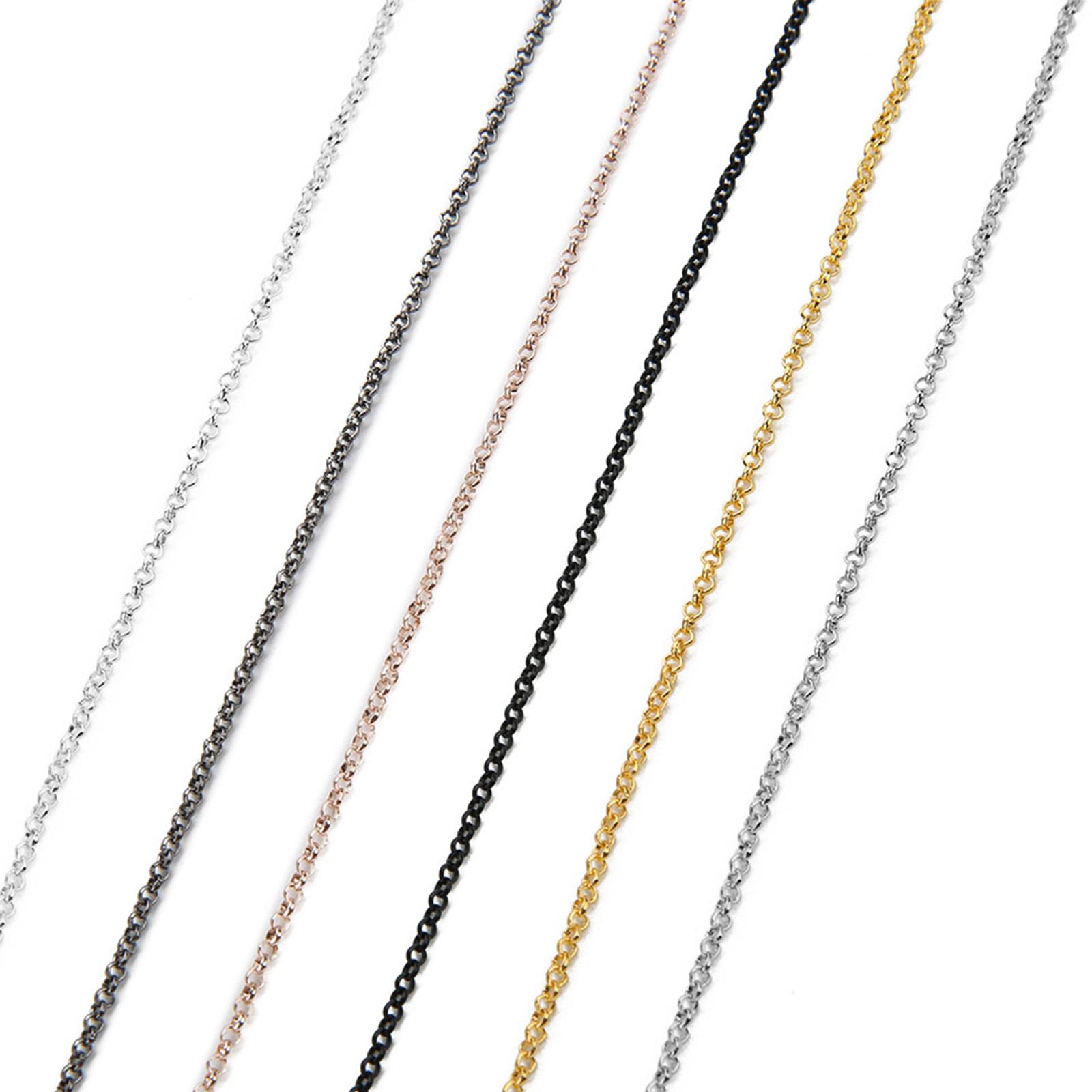 Iron Plated Necklace Chains Bu - Chain Roll Cable recension och pris
