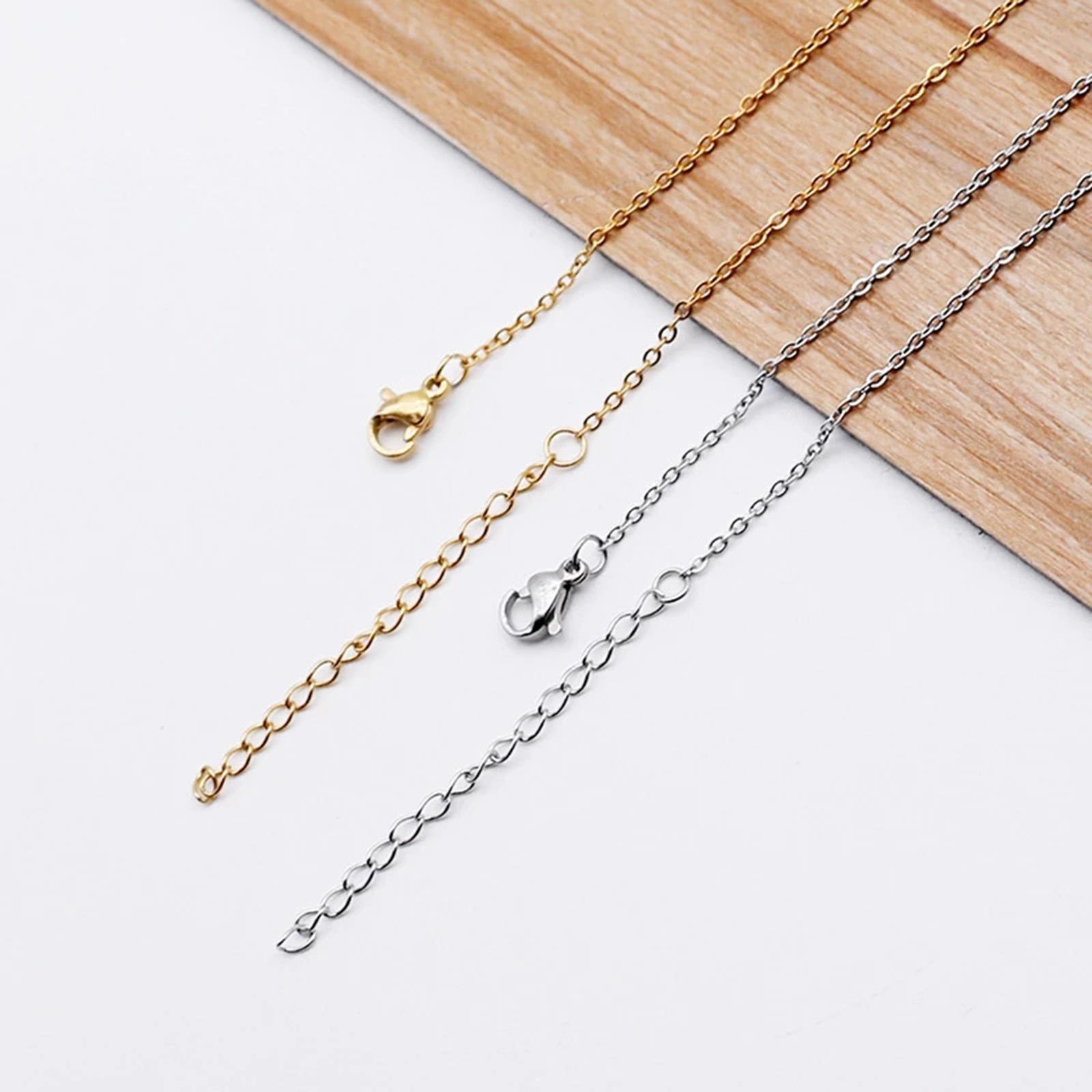 Iron Plated Necklace Chains Bu - Chain Roll Cable recension och pris