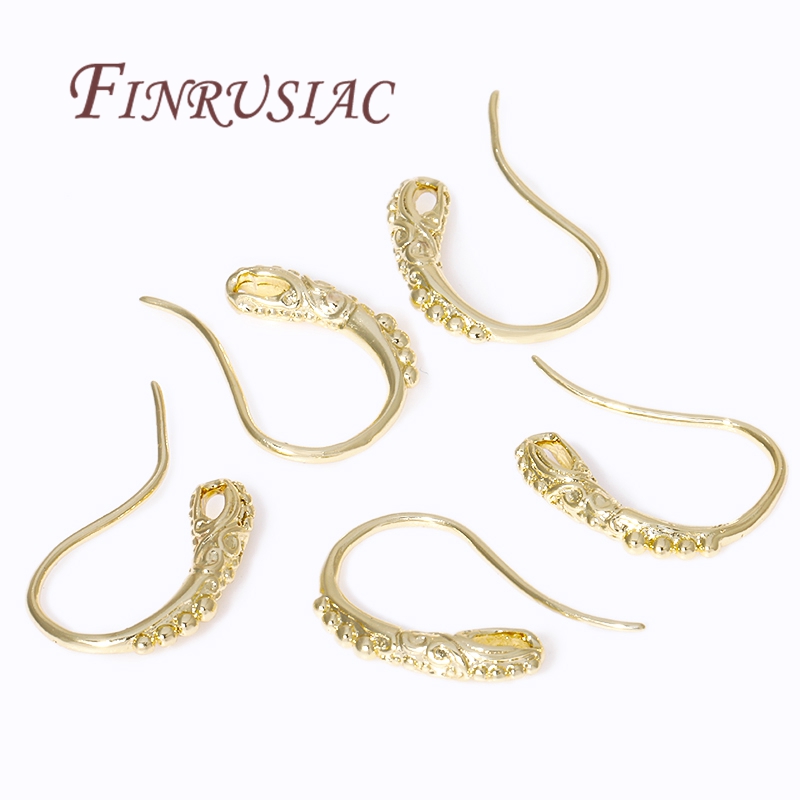 18K Gold Plated Earring Earwir - Jewelry Making Essentials recension och pris