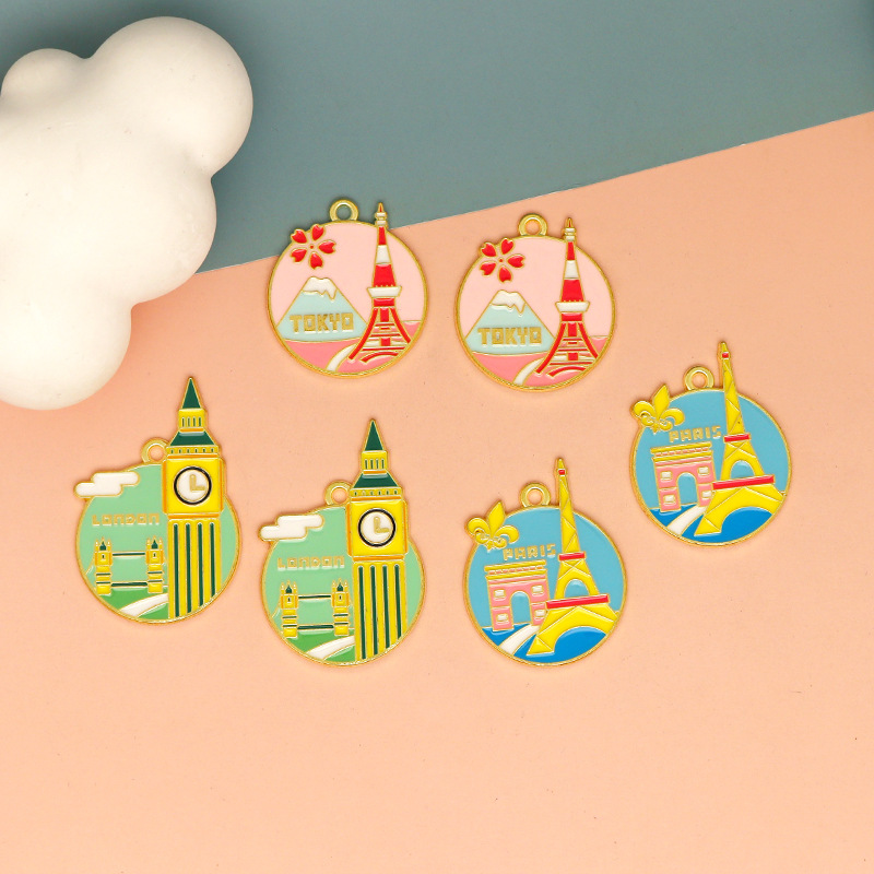 10pcs Colorful Enamel Travel C - Jewelry Making Tokyo recension och pris