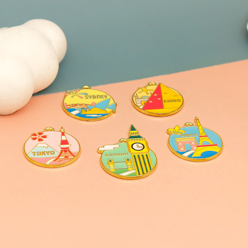 10pcs Colorful Enamel Travel C - Jewelry Making Tokyo recension och pris