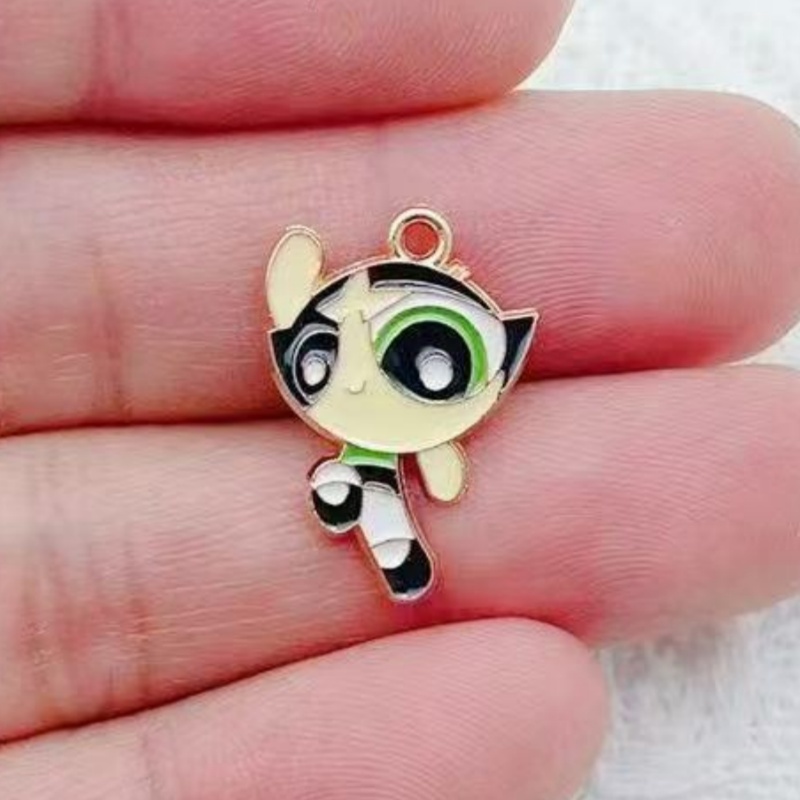 10pcs Alloy Oil-Dripping Carto - Jewelry Making Factory recension och pris