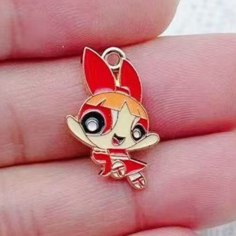 10pcs Alloy Oil-Dripping Carto - Jewelry Making Factory recension och pris