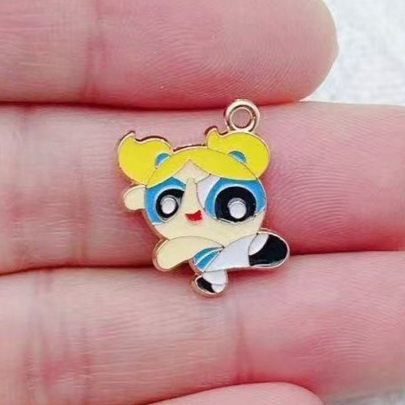 10pcs Alloy Oil-Dripping Carto - Jewelry Making Factory recension och pris