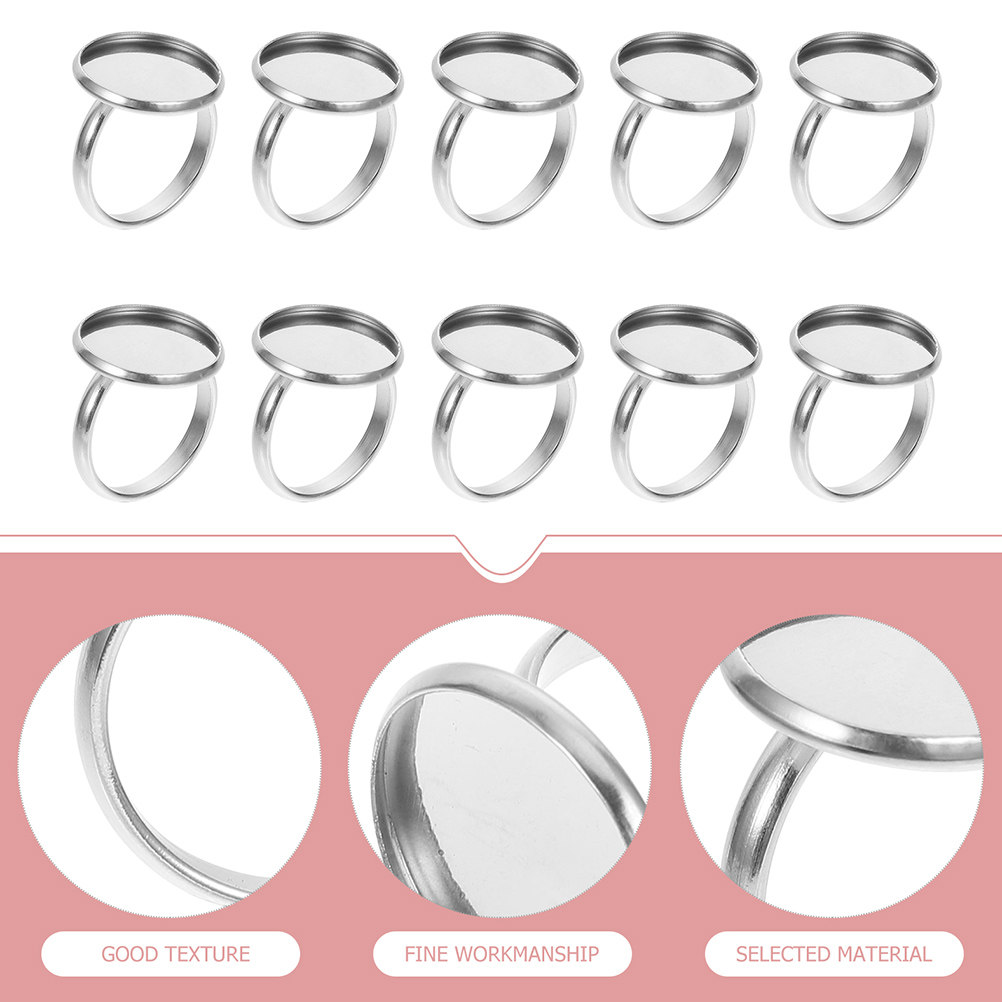 20Pcs Stainless Steel Adjustab - Jewelry Making Ring Tool recension och pris
