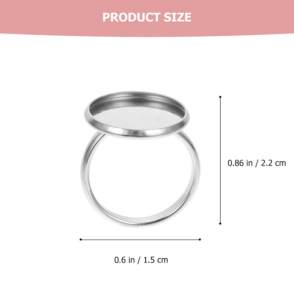 20Pcs Stainless Steel Adjustab - Jewelry Making Ring Tool recension och pris