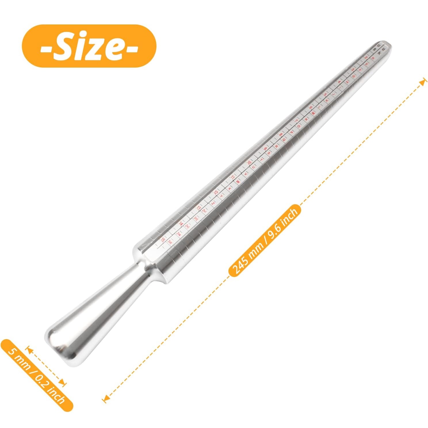 UK Scale Solid Iron Ring Sizer - Jewelry Making Ring Tool recension och pris