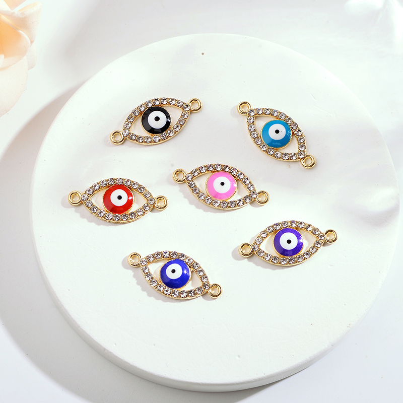 10Pcs 22*10MM Lucky Demon Eyes - Jewelry Making For Couples recension och pris
