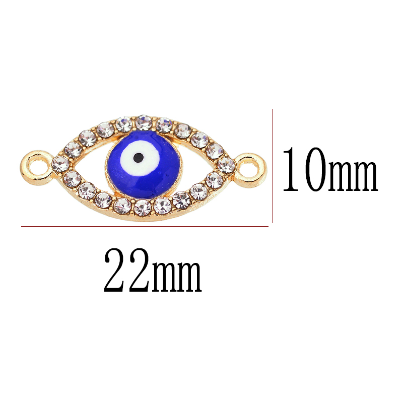 10Pcs 22*10MM Lucky Demon Eyes - Jewelry Making For Couples recension och pris