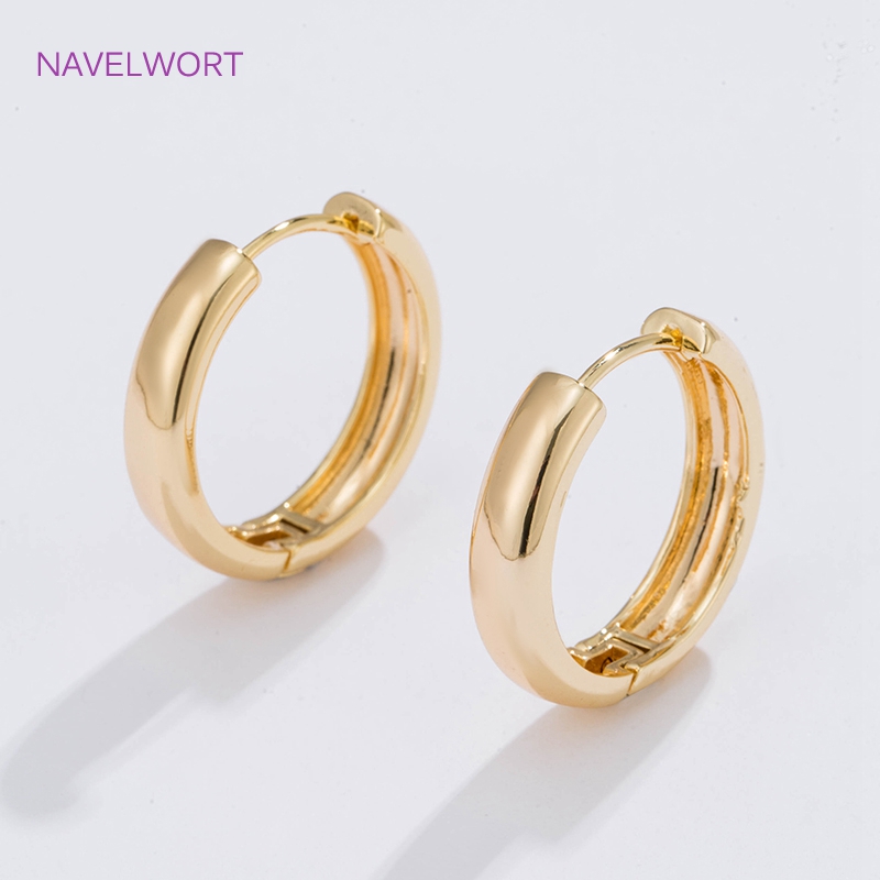 6 Sizes Gold Plated Circle Hoo - Jewelry Making Essentials recension och pris