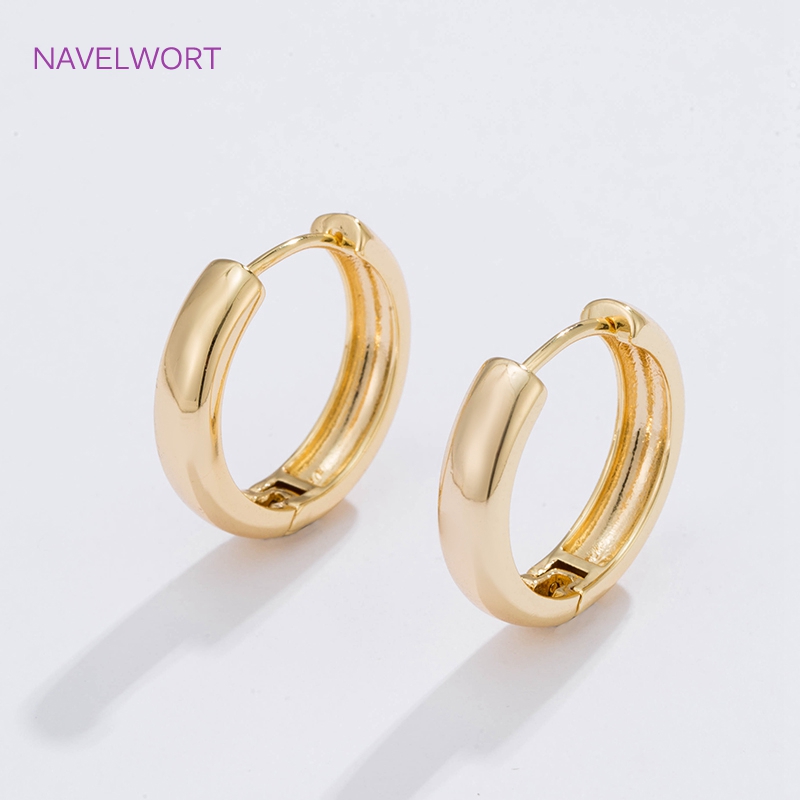 6 Sizes Gold Plated Circle Hoo - Jewelry Making Essentials recension och pris