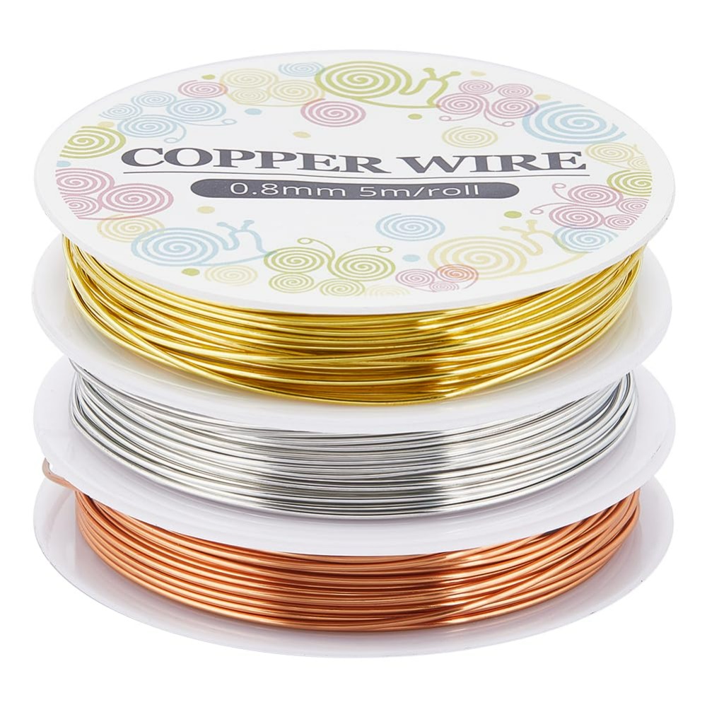 12.8M Copper Jewelry Wire 0.8m - Jewelry Making Degree recension och pris