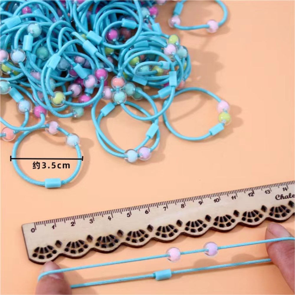 50pcs Cute Elastic Hair Ties P - Jewelry Making For Kids recension och pris